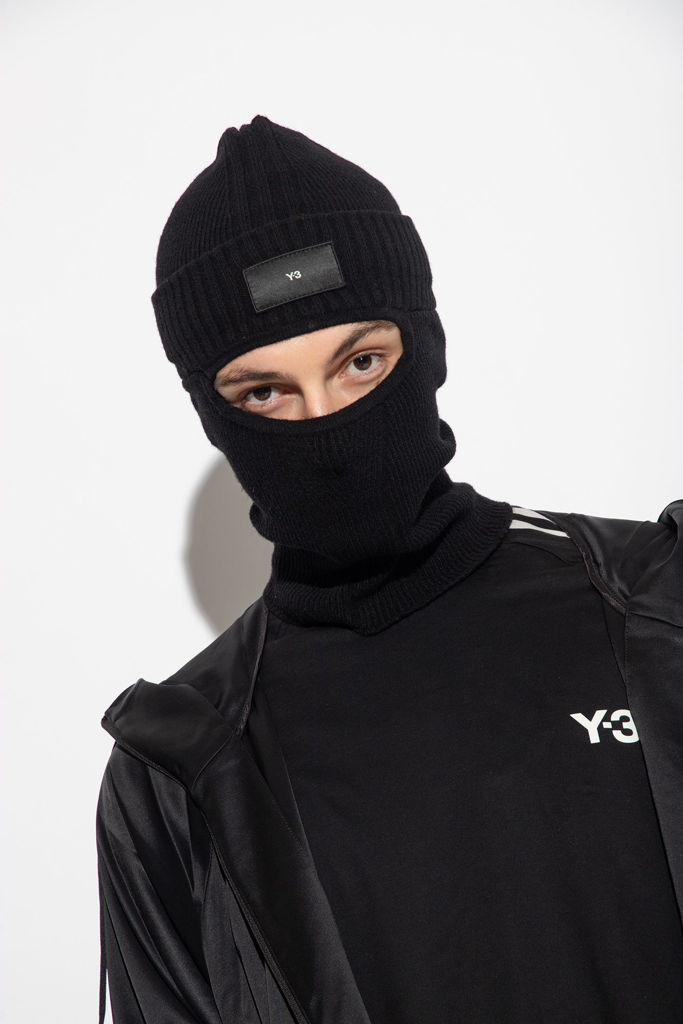 Black Wool balaclava Y-3 Yohji Yamamoto - Vitkac GB